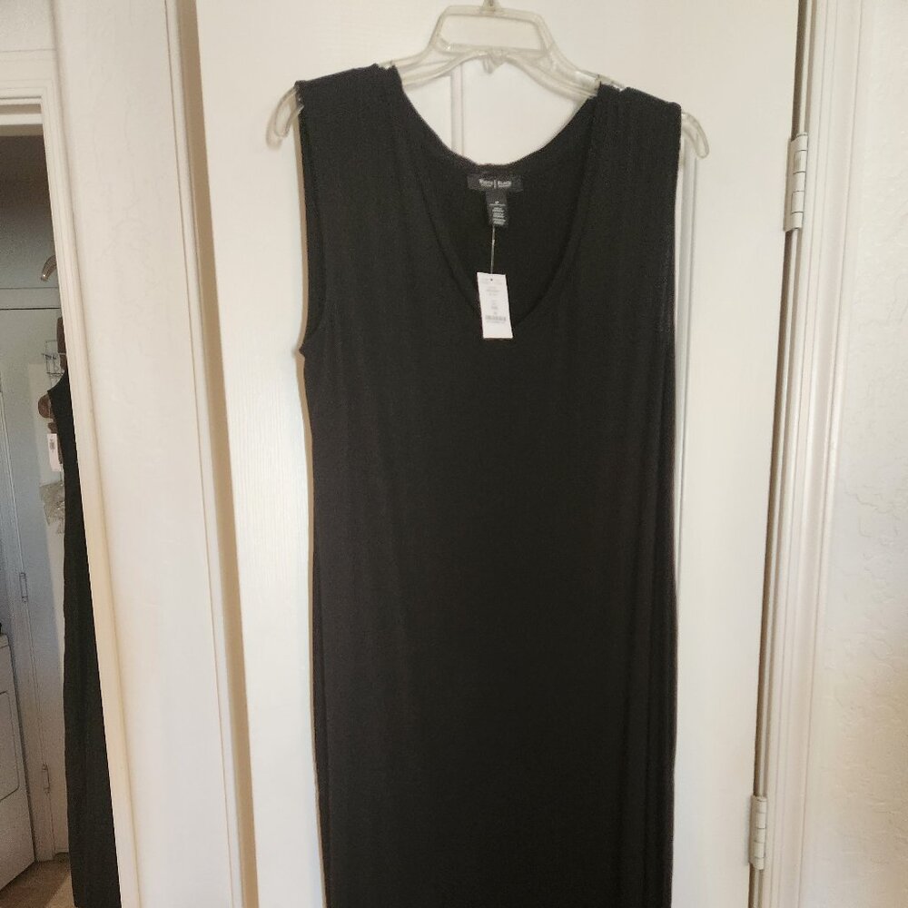 White House Black Market black sheath, maxi length, NWT
